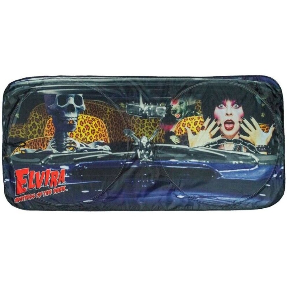 Elvira Car Auto Car Sun Visor Windshield Shade Cover Storage Pouch NWT